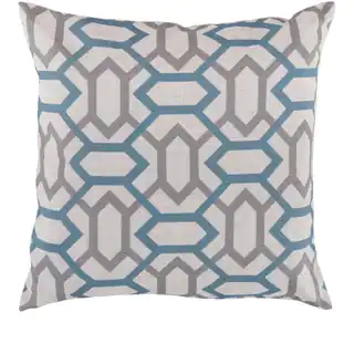 Decorative St.Mawes 22-inch Trellis Pillow Cover