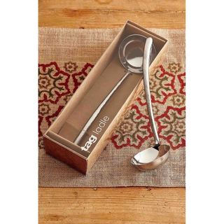 TAG Hammered Stainless Ladle, Silver