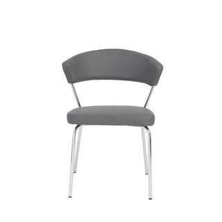 Draco Grey/ Chrome Side Chairs (Set of 4)