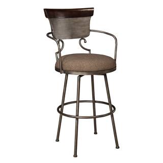 Signature Design by Ashley Moriann Two-tone 30-inch Metal with Back Barstool