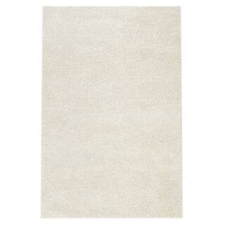Soft Cozy Solid White Indoor Shag Area Rug (3'3 X 5')
