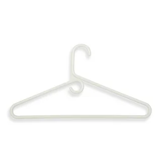 Honey-Can-Do Heavy-Duty Tubular Hangers, 18 Pack, White