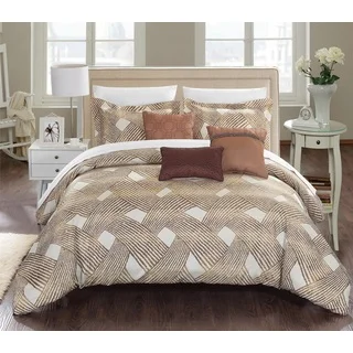 Chic Home Antoinette Gold Jacquard 10-piece Bed-in-a-Bag Set