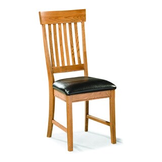 Family Dining Chestnut Slat Back Side Chair (Set of 2)