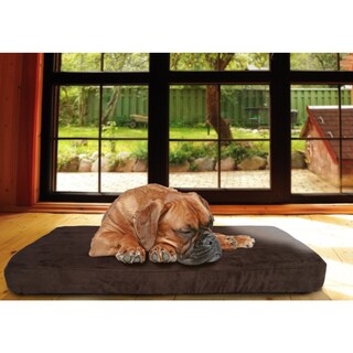 Furhaven Quilted Suede Memory Foam Bed