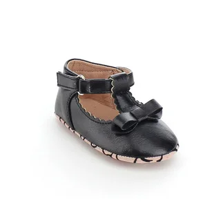 VIA PINKY CIEL-74B Girl's Comfort Ankle Strap Bow Deco Flat Loafers