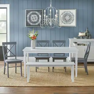 Simple Living 6-piece Albury Dining Set with Dining Bench
