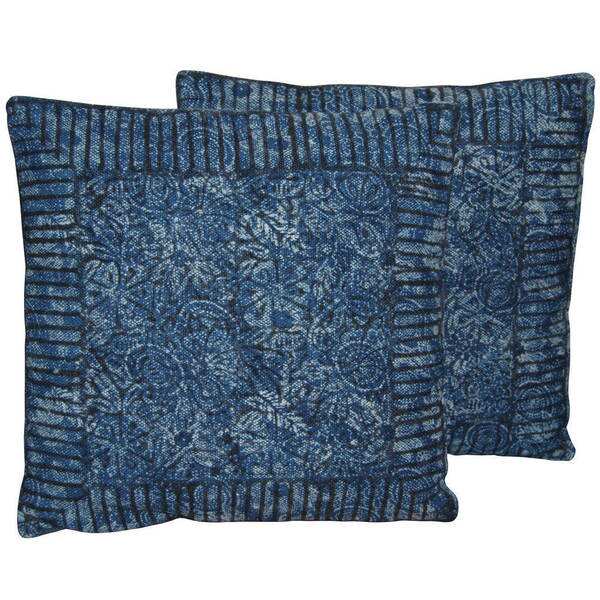 Handmade 20" Kilim Throw Pillow, Set of 2 (India) - 20" x 20"