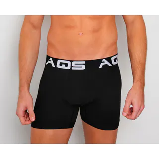AQS Men's White/ Grey/ Black Boxer Briefs 3-Pack