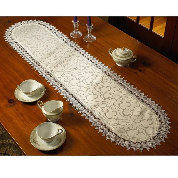 Embroidered Lace Vintage Table Covering