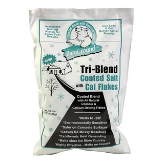 45 50-pound Bags of Tri-blend Coated Granular Ice Melt Plus Cacl Flakes