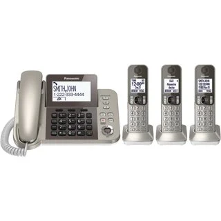 Panasonic KX-TGF353N DECT 6.0 Plus Corded/ Cordless Landline Phone System (Refurbished)