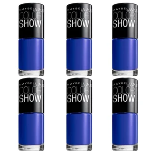 Maybelline New York Color Show Nail Lacquer - Sapphire Siren (Pack of 6)
