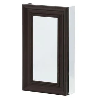 Pegasus 15-inch x 26-inch Recessed or Surface Mount Mirrored Medicine Cabinet in Oil Rubbed Bronze