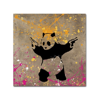 Banksy 'Panda with Guns' Canvas Wall Art