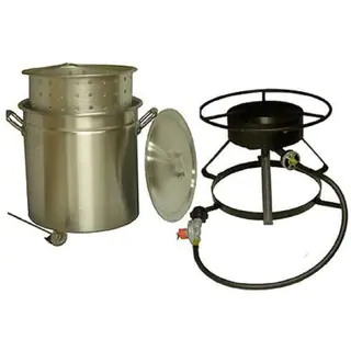 King Kooker Aluminum Pot and Cooker Package 50-quart