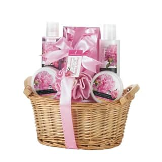 Spa Bath and Body Peony Vanilla Scent Gift Basket