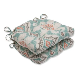 Pillow Perfect Kantha Surf Reversible Chair Pad (Set of 2)