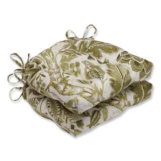 Pillow Perfect Java Tree Moss Reversible Chair Pad (Set of 2)