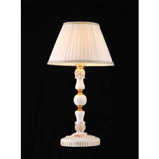 Monica 1-light White Victorian Table Lamp