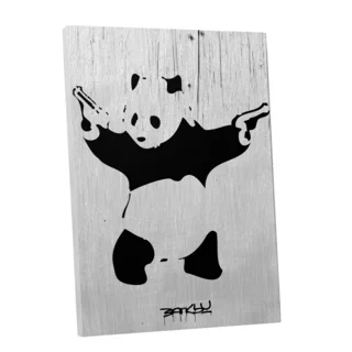 Banksy 'Panda with Guns' Gallery Wrapped Canvas Wall Art
