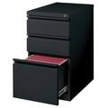 23-inch Black Moblie Pedestal Box/ Box/ File with Full Width Pulls