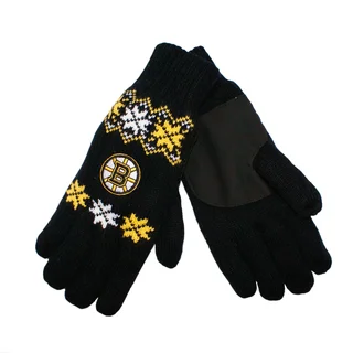 Forever Collectibles Boston Bruins Lodge Gloves with Padded Palms