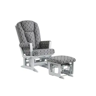 Ultramotion by Dutailier Modern Multiposition Glider with Nursing Ottoman Combo