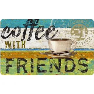 Indoor Coffee With Friends Kitchen Mat (18 x 30)