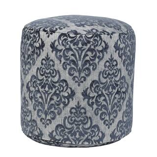 Yorkshire Turquoise Tapestry Pouf Ottoman