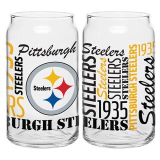 Pittsburgh Steelers 16-Ounce Glass Spirit Glass Set