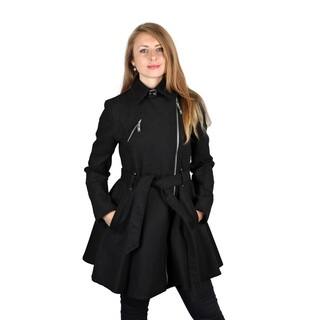 BCBG Generation black Wool Skirted Coat