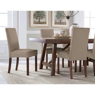 Tailor Fit Reversible Stretch Suede Slipcover Dining Chair Short