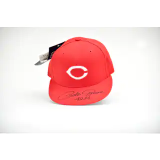 Pete Rose 4256 Autographed Cincinnatti Team Baseball Hat