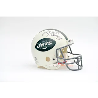 Joe Willie Namath Autographed NY Jets Team Helmet