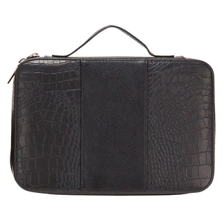 Goodhope Deluxe Croc Leather Cosmetic Toiletry Case