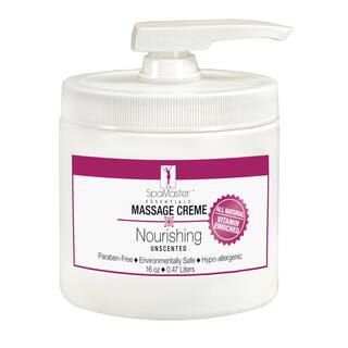 Master Massage Organic Unscented Nourishing 16-ounce Massage Cream