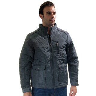 Men's Quilted Fur-Lined Zip Up Jacket