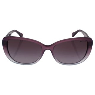 Ralph by Ralph Lauren Women's RA5203 1090T5 Black Plastic Cat Eye Polarized Sunglasses