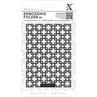 Xcut Universal A6 Embossing Folder-Moroccan Star Tiles