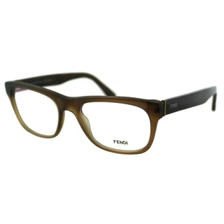 Fendi Women's FE 1028 210 Matt Brown Plastic Rectangle Eyeglasses