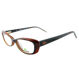 Lacoste Women's LA 2611 214 Tortoise Brown Plastic Cateye Eyeglasses