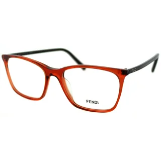 Fendi Women's FE 946 810 Red Transparent Plastic Rectangle Eyeglasses