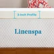 Linenspa Essentials 3 Inch ActiveRelief&trade; Memory Foam Mattress Topper - White - Thumbnail 3