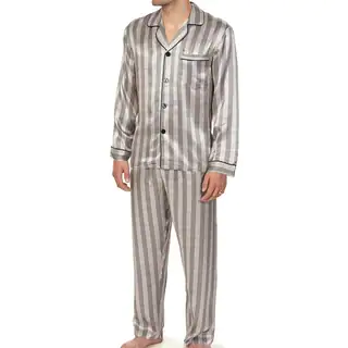 Majestic Men's Knights in Shining Silk Long Sleeve Pajama Set