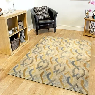 Integrity 'Wounded Warrior Donator' Honey Gold Hand-crafted LR12011 Rug (8'9 x 11'9)