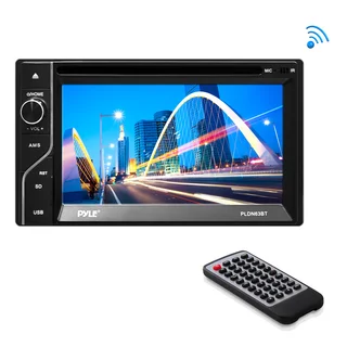 Pyle PLDN63BT 6.5 Inch Double Din Bluetooth Touch-Screen Monitor