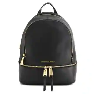 Michael Kors Rhea Zip Small Black Backpack