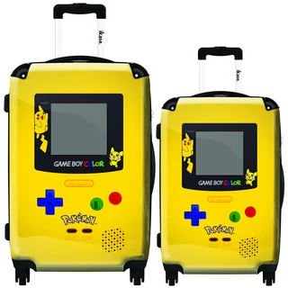 iKase Pokemon Game Boy 2-piece Hardside Spinner Luggage Set