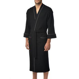 Majestic Unisex Waffle Knit 48-Inch Lounge Kimono Robe